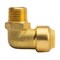 Quickfitting 3/8in Push-to-Connect x 3/8in MNPT Brass Male Elbow Adapter Fitting LF803MR - alternate 2